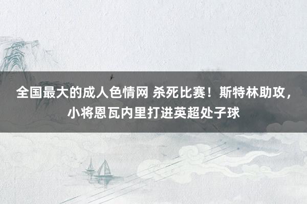 全国最大的成人色情网 杀死比赛！斯特林助攻，小将恩瓦内里打进